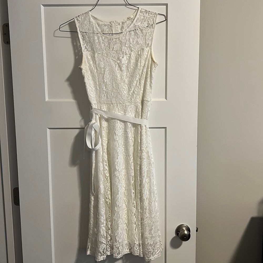 White Lace Boutique Dress